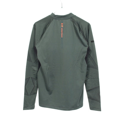 ロゴ 長袖Tシャツ グレーグリーン ブラック イーエーセブンエンポリオアルマーニ トップス EA7 EMPORIO ARMANI