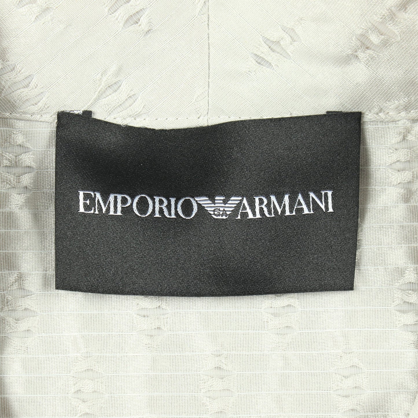 ボウタイ 半袖 コート コットン ポリアミド ライトグレー エンポリオアルマーニ アウター EMPORIO ARMANI