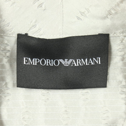 ボウタイ 半袖 コート コットン ポリアミド ライトグレー エンポリオアルマーニ アウター EMPORIO ARMANI