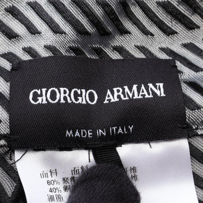 総柄 ベルト付き ワイドパンツ グレー ブラック ジョルジオアルマーニ ボトムス GIORGIO ARMANI