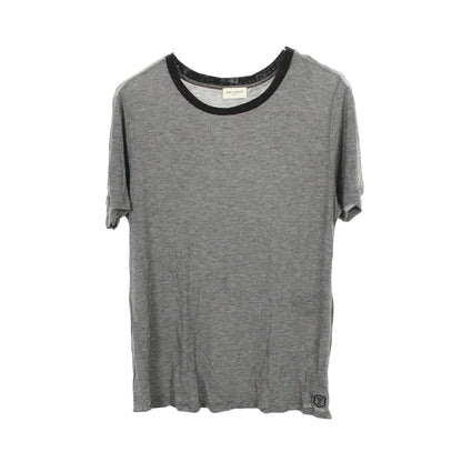 ボーダー 半袖Tシャツ レーヨン ブラック グレー サンローランパリ