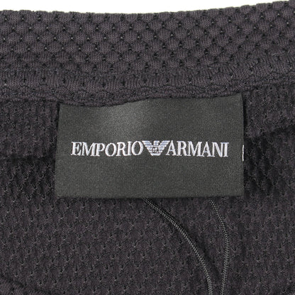クルーネック 長袖Tシャツ コットン ブラック エンポリオアルマーニ トップス EMPORIO ARMANI