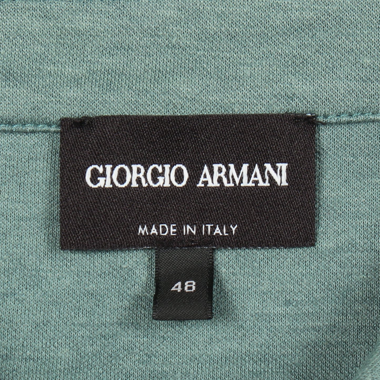 長袖 ポロシャツ コットン シルク グリーン ジョルジオアルマーニ トップス GIORGIO ARMANI