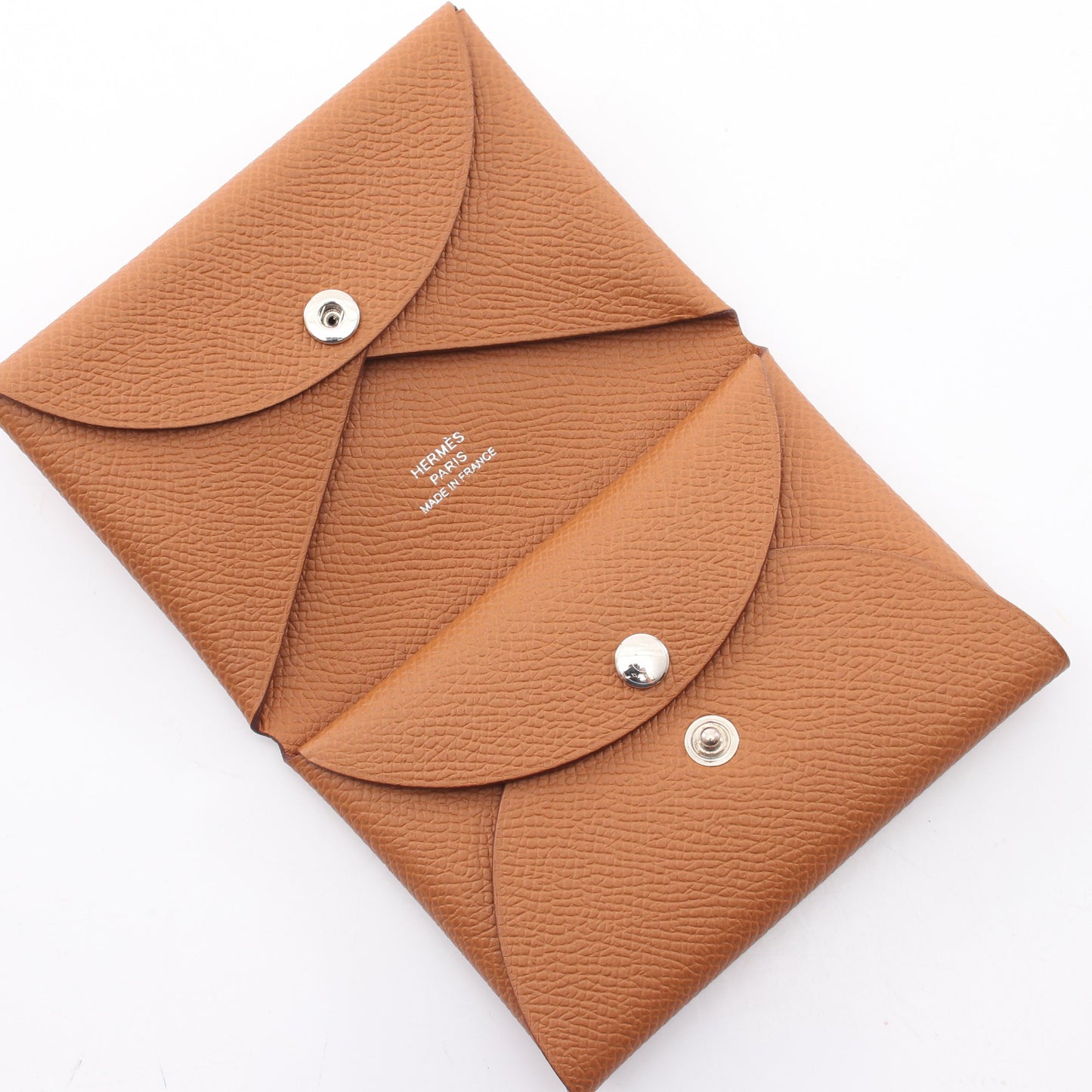 カルヴィデュオ ゴールド コインケース トリヨンクレマンス ブラウン シルバー金具 B刻印 エルメス 財布・小物 HERMES