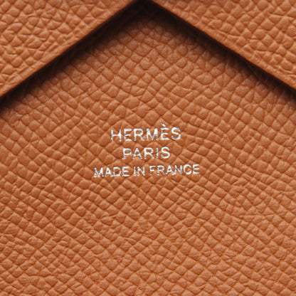 カルヴィデュオ ゴールド コインケース トリヨンクレマンス ブラウン シルバー金具 B刻印 エルメス 財布・小物 HERMES
