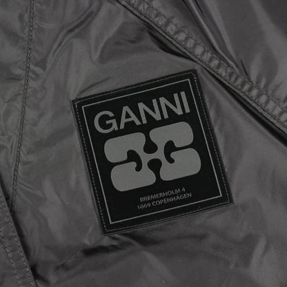 フード付き ナイロンジャケット ナイロン ブラック ガニー アウター GANNI