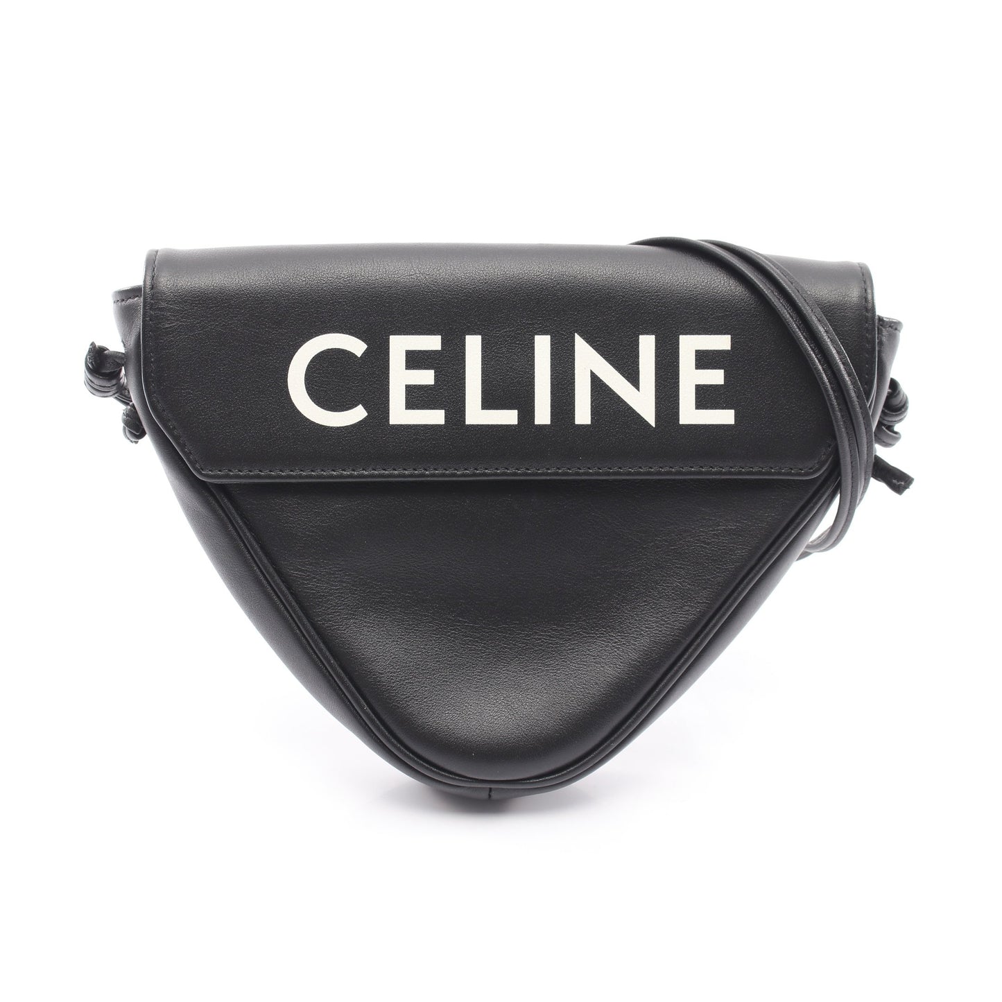 トライアングル ショルダーバッグ レザー ブラック セリーヌ バッグ CELINE