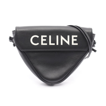 トライアングル ショルダーバッグ レザー ブラック セリーヌ バッグ CELINE