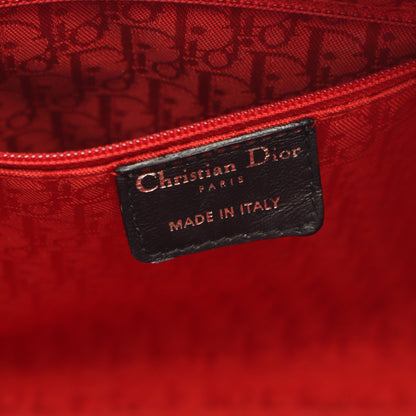 レディディオール ラージ カナージュ ハンドバッグ レザー ブラック クリスチャンディオール バッグ Christian Dior