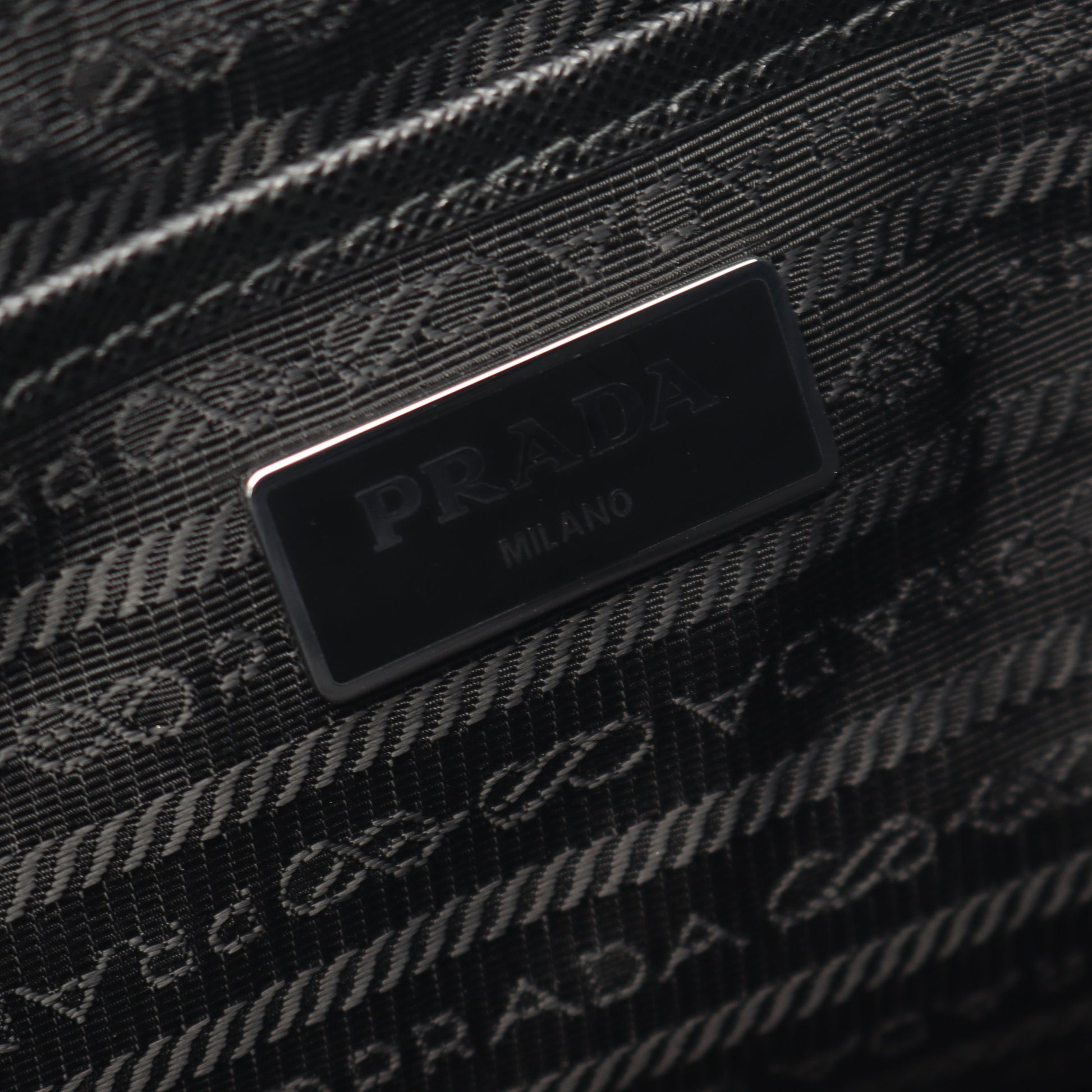 VELA バックパック リュックサック ナイロン サフィアーノレザー ブラック プラダ バッグ PRADA