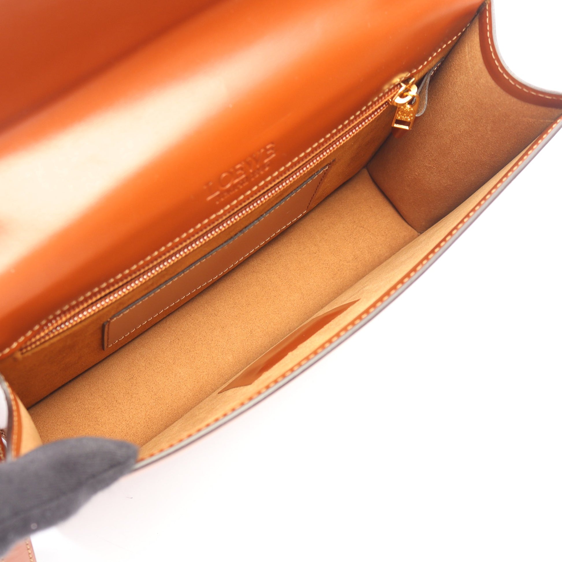 アナグラム クラッチバッグ セカンドバッグ レザー ブラウン ロエベ バッグ LOEWE