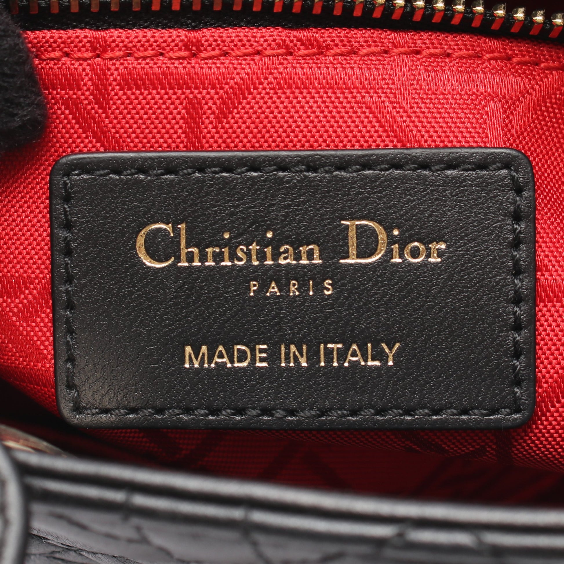 LADY DIOR MY ABCDIOR レディディオール スモール カナージュ 2WAY ハンドバッグ レザー ブラック クリスチャンディオール バッグ Christian Dior