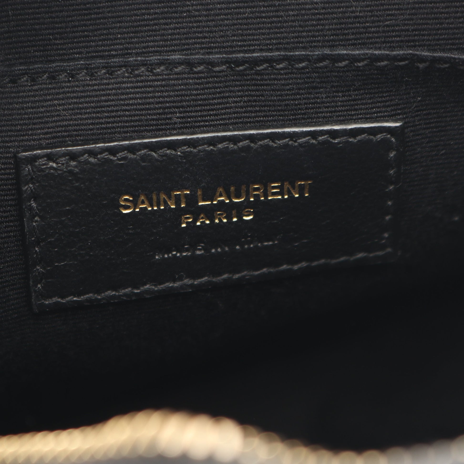 ヴィニル モノグラム チェーンショルダーバッグ レザー ブラック イヴサンローラン バッグ YVES SAINT LAURENT