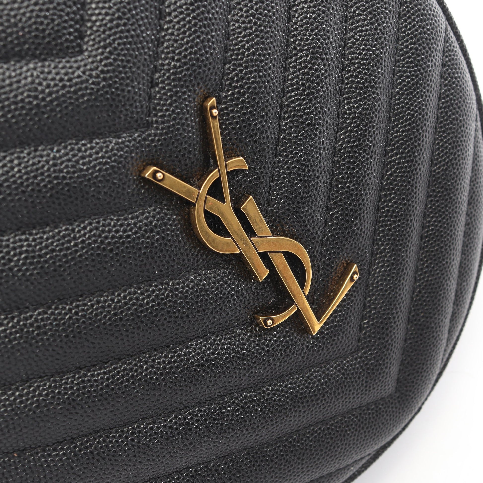 ヴィニル モノグラム チェーンショルダーバッグ レザー ブラック イヴサンローラン バッグ YVES SAINT LAURENT