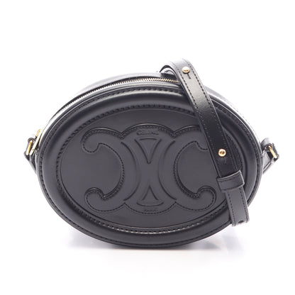 トリオンフ オバールパース キュイル ショルダーバッグ レザー ブラック セリーヌ バッグ CELINE