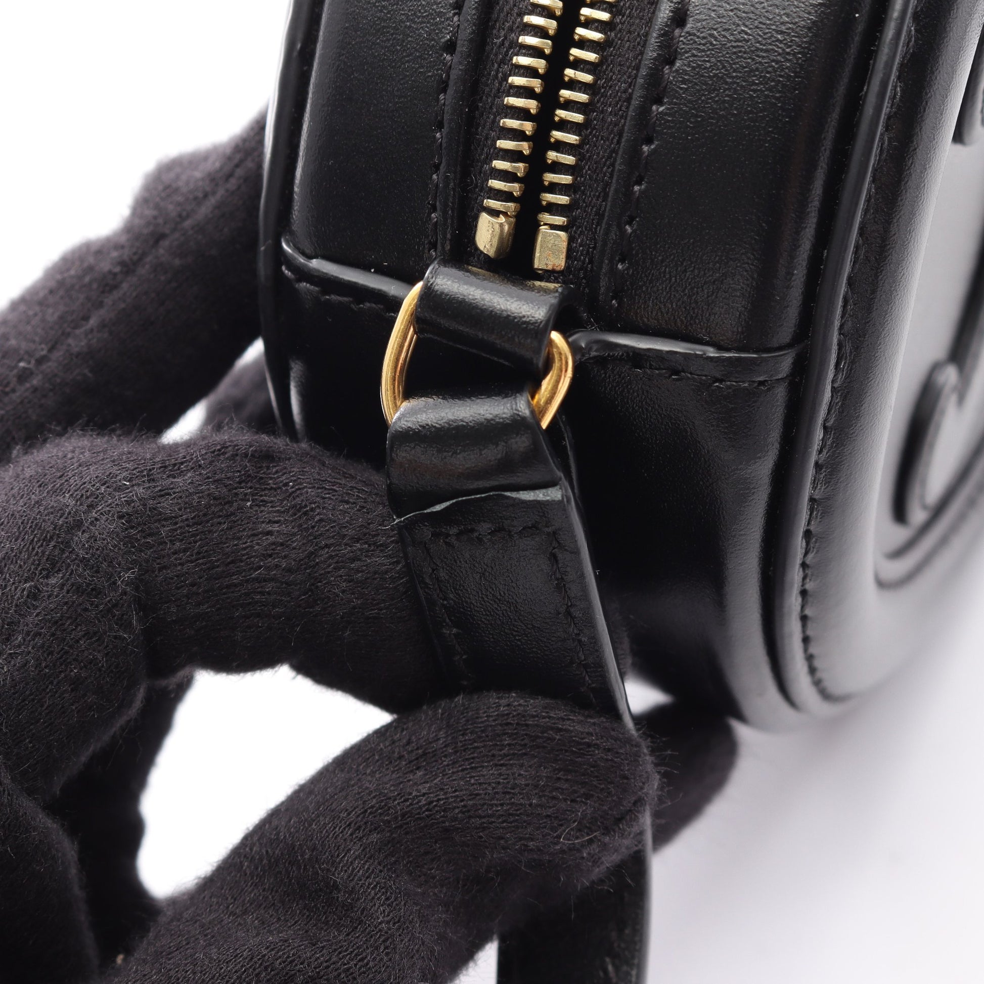 トリオンフ オバールパース キュイル ショルダーバッグ レザー ブラック セリーヌ バッグ CELINE