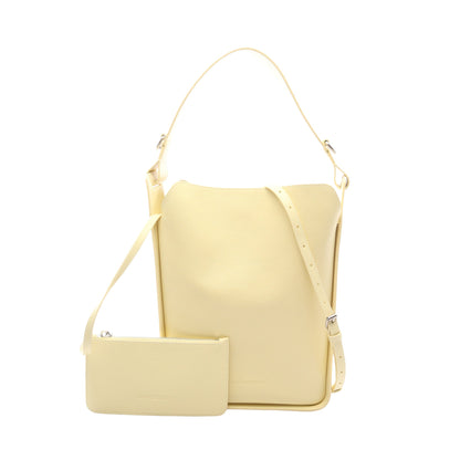 ノースサウス 2WAY ワンショルダーバッグ レザー ライトイエロー バレンシアガ バッグ BALENCIAGA