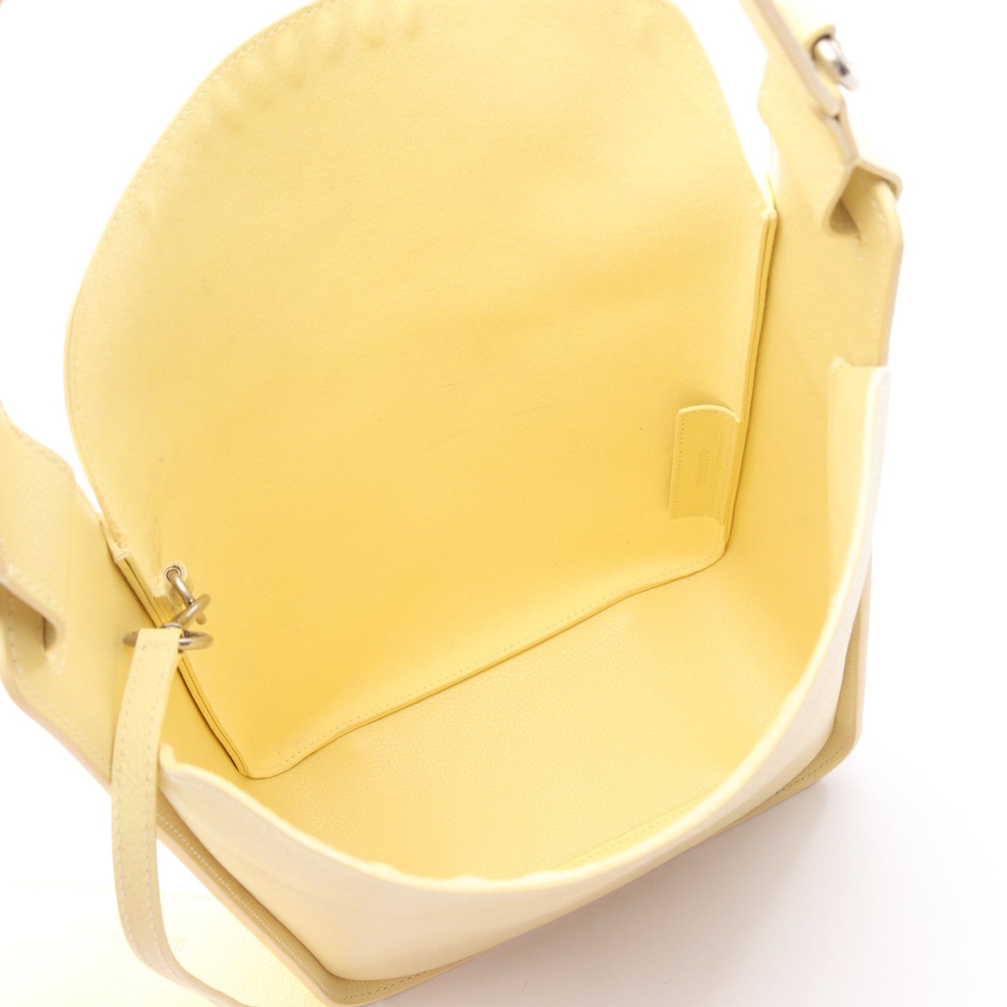 ノースサウス 2WAY ワンショルダーバッグ レザー ライトイエロー バレンシアガ バッグ BALENCIAGA