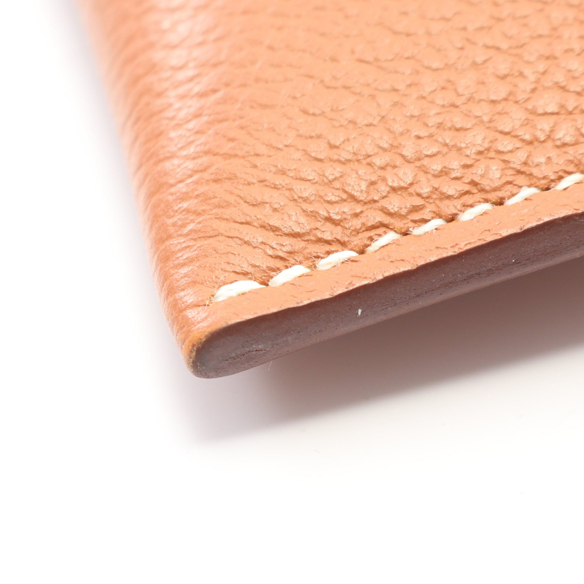 イリアード ゴールド カードケース エバーカラー ブラウン シルバー金具 W刻印 エルメス 財布・小物 HERMES