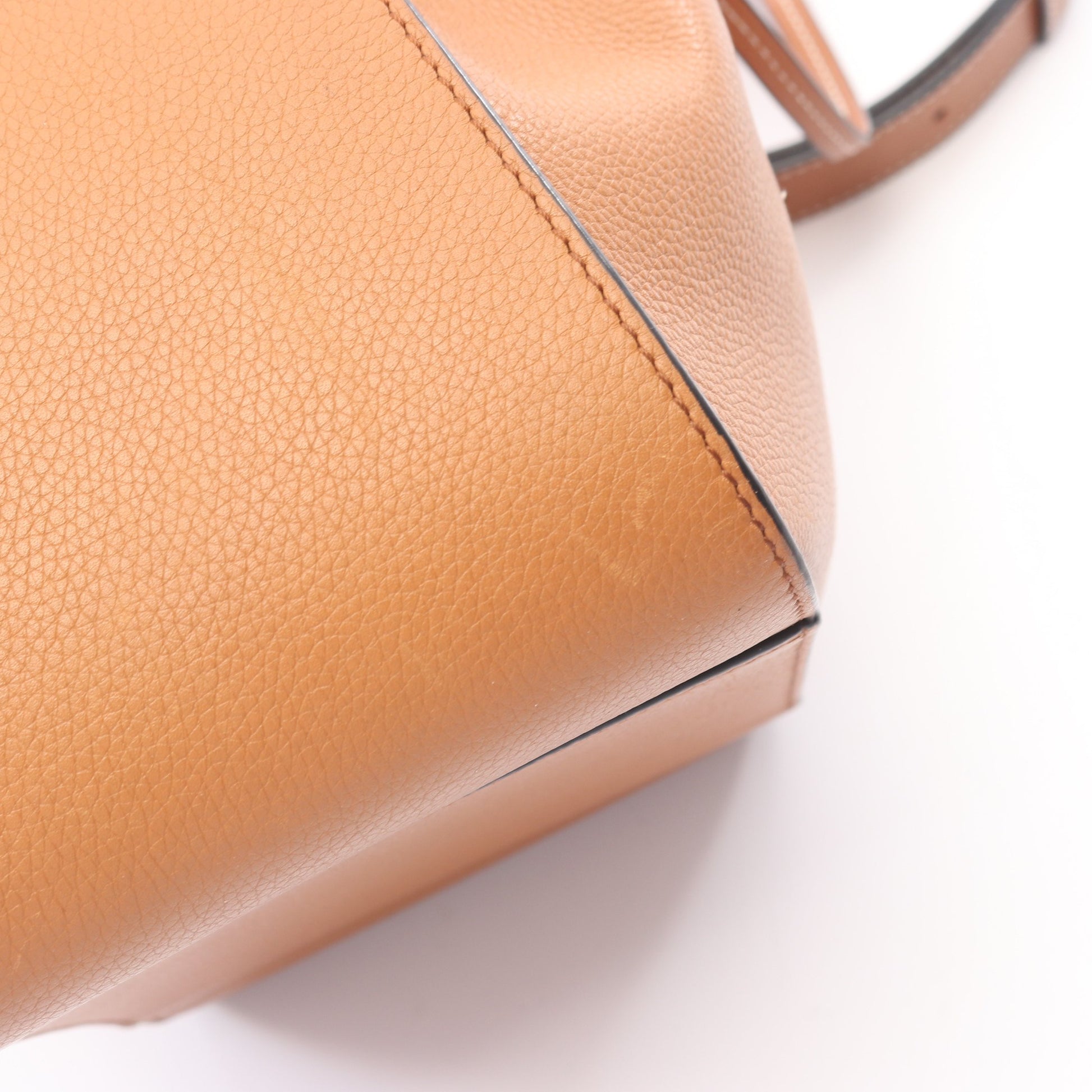 ハンモック ドローストリングバッグ スモール 2WAY ハンドバッグ レザー ライトブラウン ロエベ バッグ LOEWE