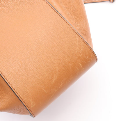 ハンモック ドローストリングバッグ スモール 2WAY ハンドバッグ レザー ライトブラウン ロエベ バッグ LOEWE