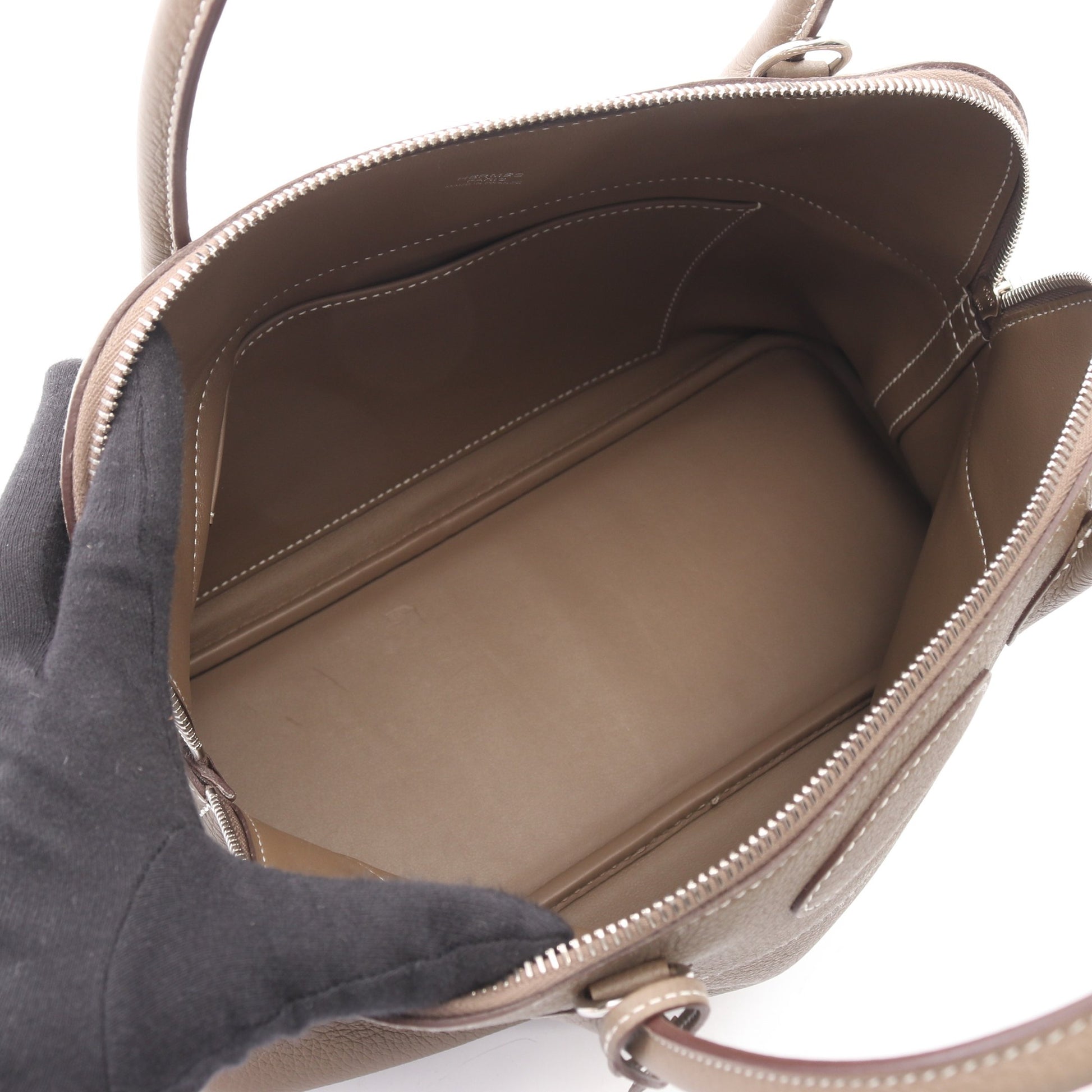ボリード31 エトゥープ 2WAY ハンドバッグ トリヨンクレマンス グレーブラウン シルバー金具 Z刻印 エルメス バッグ HERMES