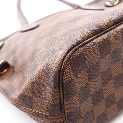 ネヴァーフルPM ダミエエベヌ ハンドバッグ トートバッグ PVC レザー ブラウン ルイヴィトン バッグ LOUIS VUITTON