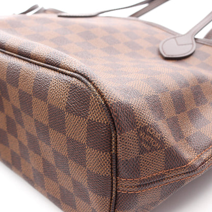 ネヴァーフルPM ダミエエベヌ ハンドバッグ トートバッグ PVC レザー ブラウン ルイヴィトン バッグ LOUIS VUITTON