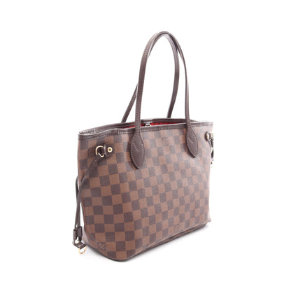 ネヴァーフルPM ダミエエベヌ ハンドバッグ トートバッグ PVC レザー ブラウン ルイヴィトン バッグ LOUIS VUITTON