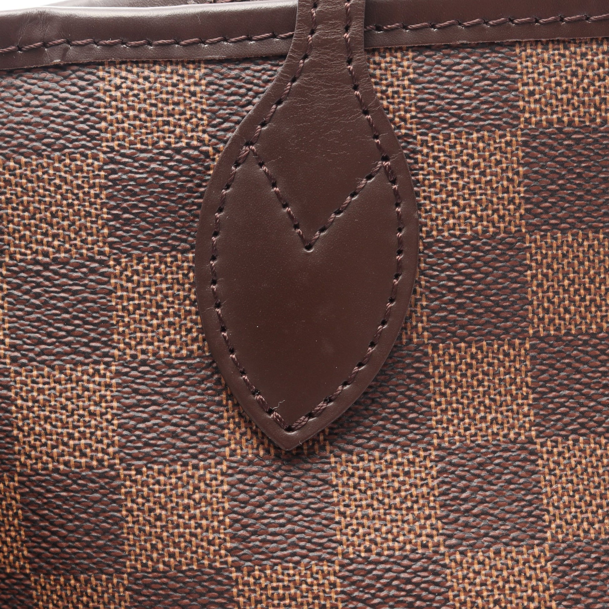ネヴァーフルPM ダミエエベヌ ハンドバッグ トートバッグ PVC レザー ブラウン ルイヴィトン バッグ LOUIS VUITTON