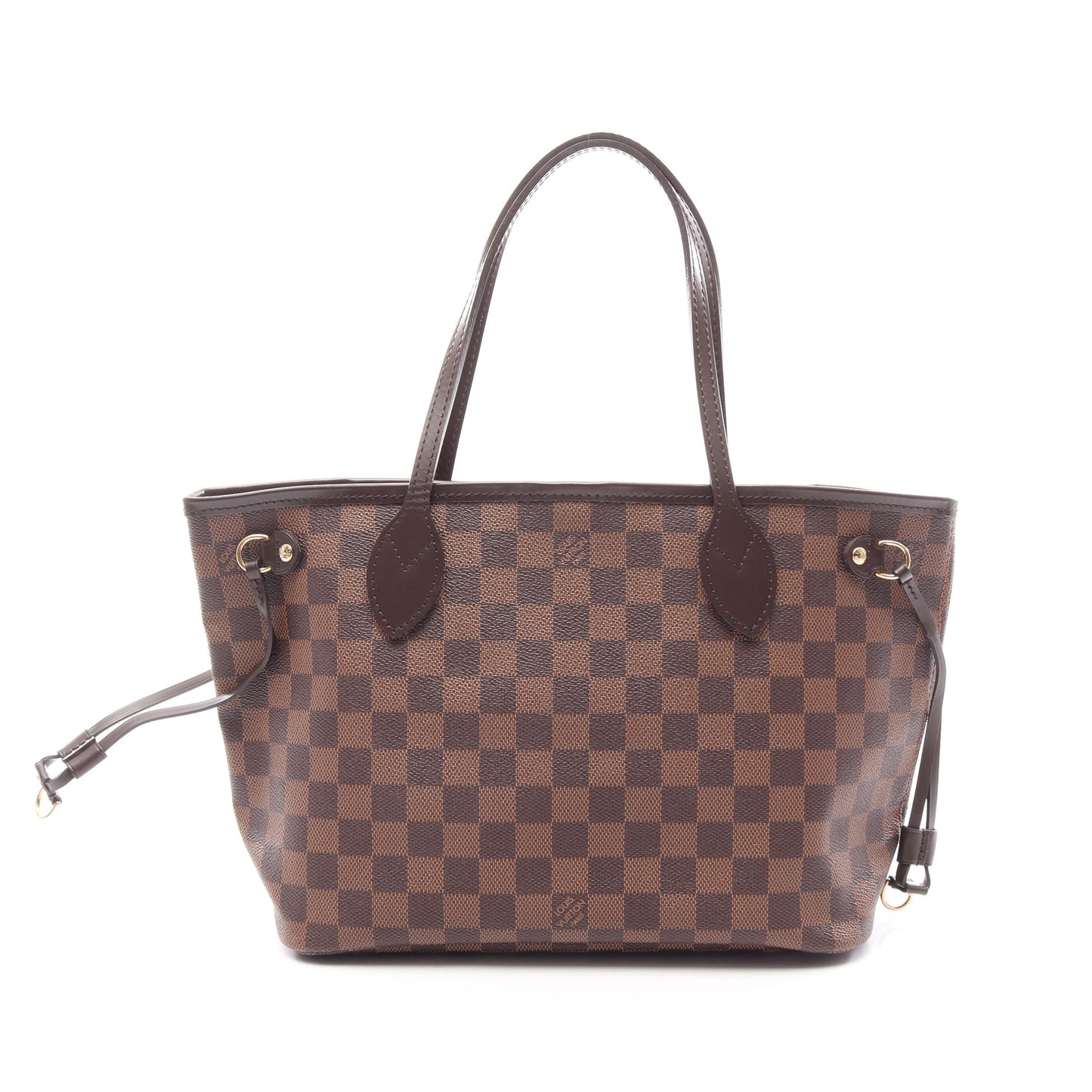 ネヴァーフルPM ダミエエベヌ ハンドバッグ トートバッグ PVC レザー ブラウン ルイヴィトン バッグ LOUIS VUITTON