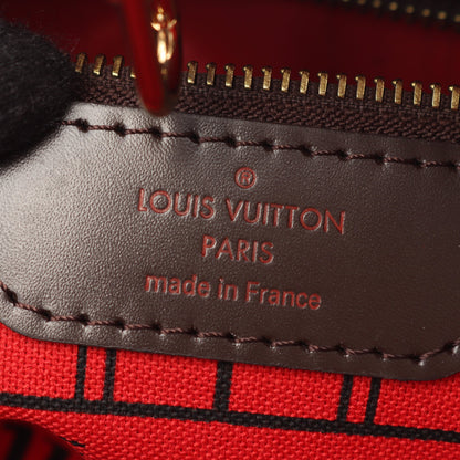 ネヴァーフルPM ダミエエベヌ ハンドバッグ トートバッグ PVC レザー ブラウン ルイヴィトン バッグ LOUIS VUITTON