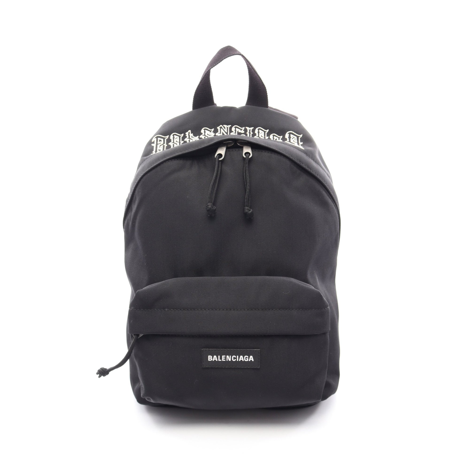 タトゥー ロゴ エクスプローラー バックパック リュックサック ナイロン ブラック バレンシアガ バッグ BALENCIAGA