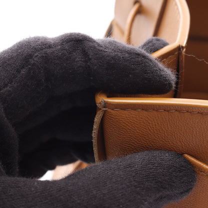 スモール カセット バケットバッグ ショルダーバッグ レザー ライトブラウン ボッテガヴェネタ バッグ BOTTEGA VENETA