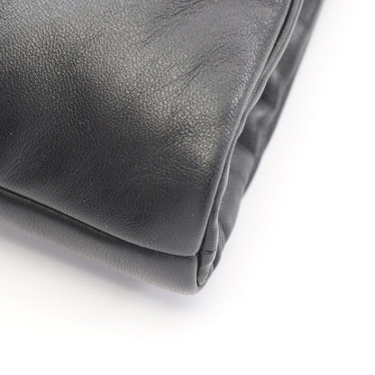 ワイド パファー ハンドバッグ トートバッグ レザー ブラック サンローランパリ バッグ SAINT LAURENT PARIS