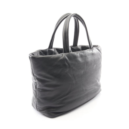 ワイド パファー ハンドバッグ トートバッグ レザー ブラック サンローランパリ バッグ SAINT LAURENT PARIS