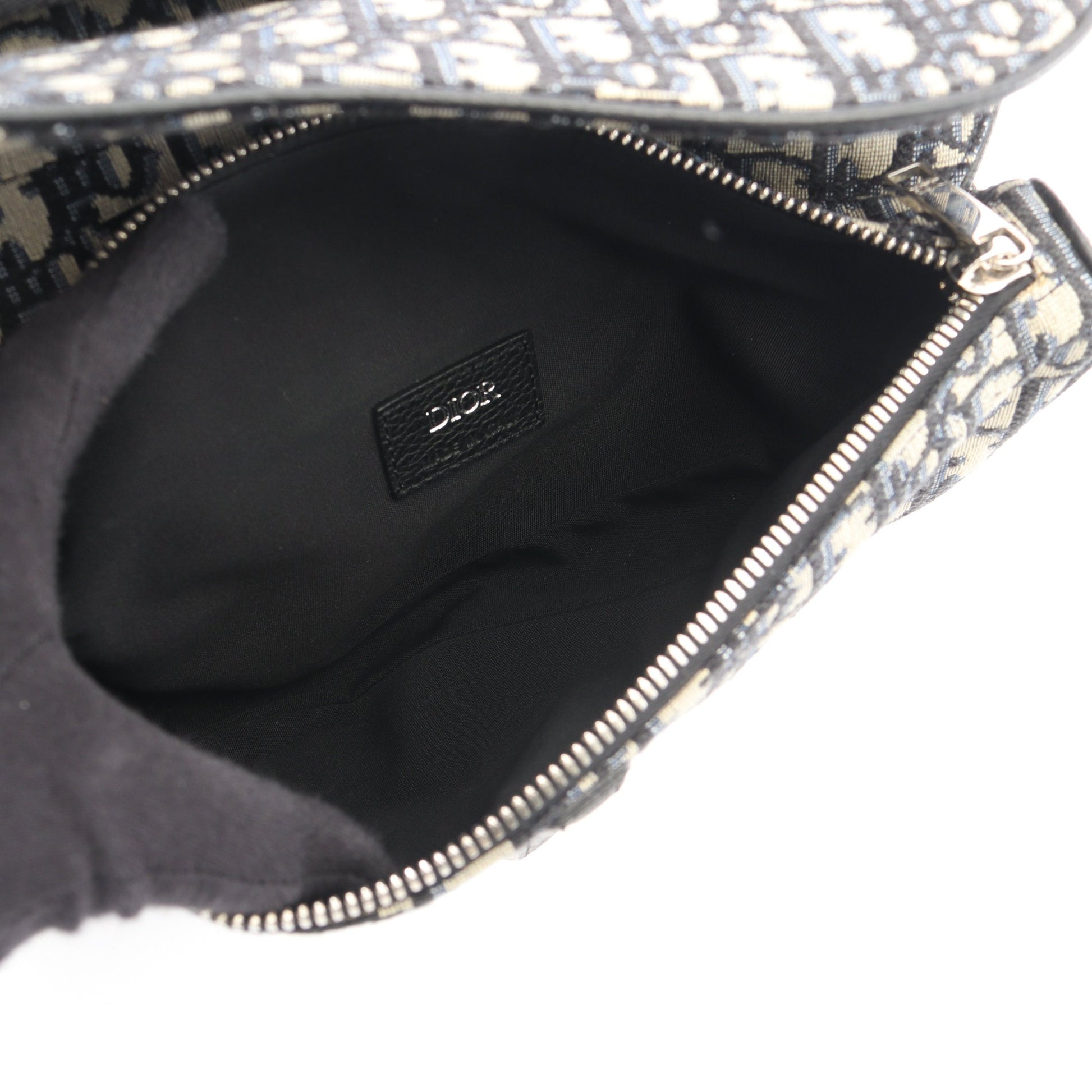 SADDLE サドル オブリーク ジャガード ボディバッグ キャンバス レザー ネイビー ベージュ クリスチャンディオール バッグ Christian Dior