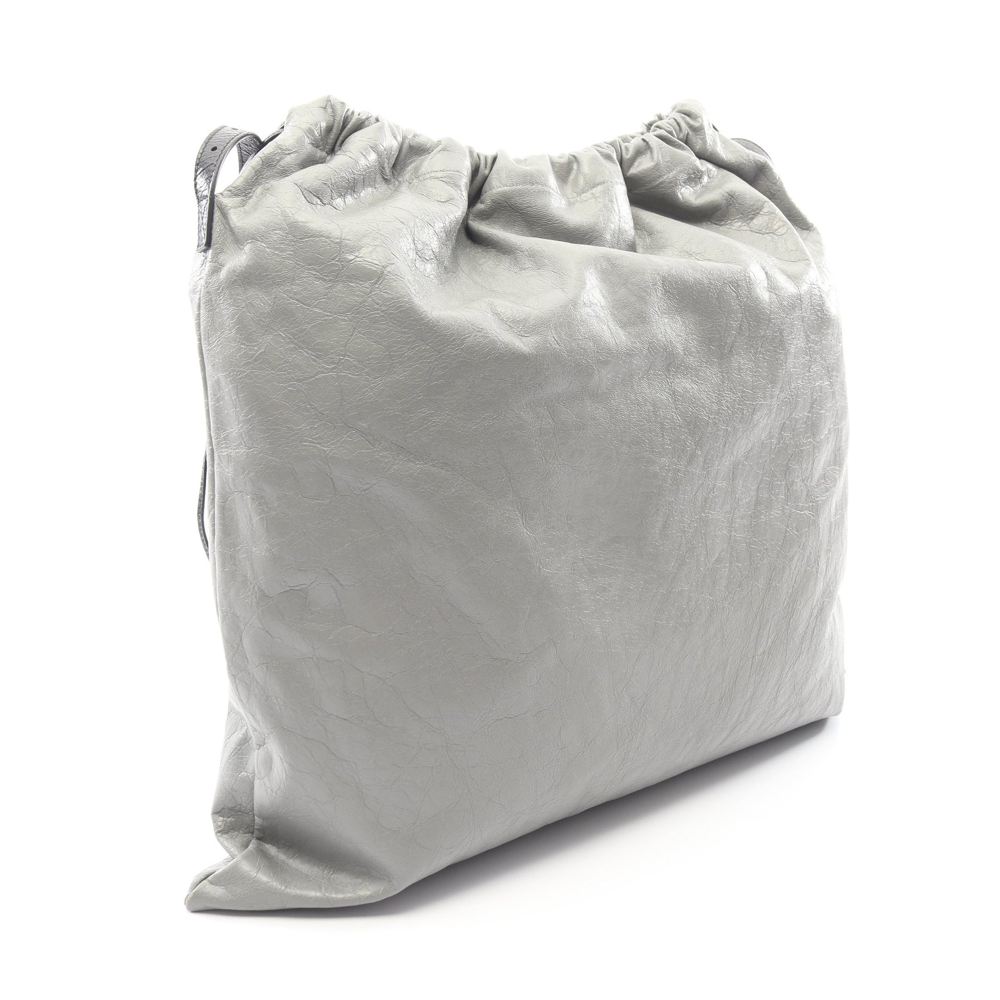 ショッパー ダストバッグ ショルダーバッグ レザー グレー バレンシアガ バッグ BALENCIAGA