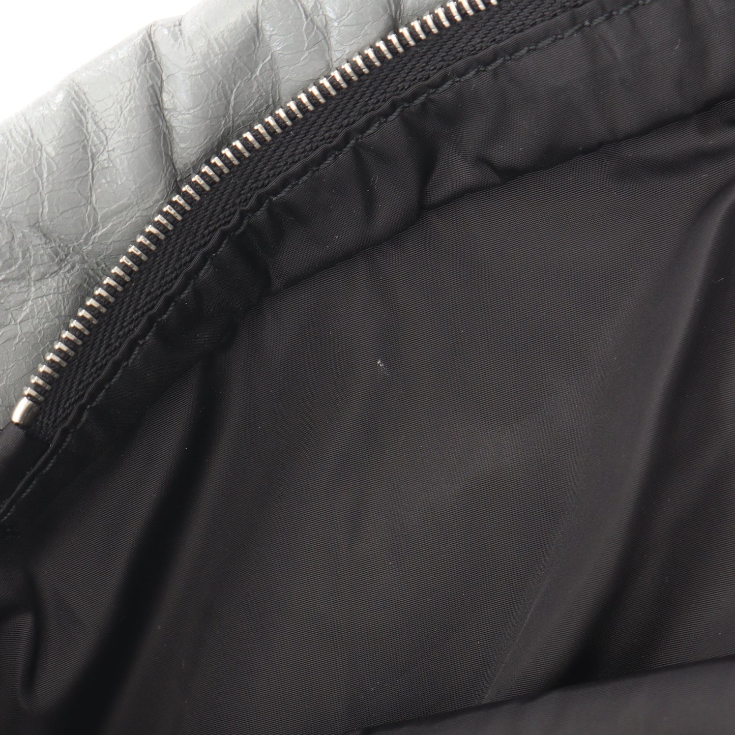 ショッパー ダストバッグ ショルダーバッグ レザー グレー バレンシアガ バッグ BALENCIAGA