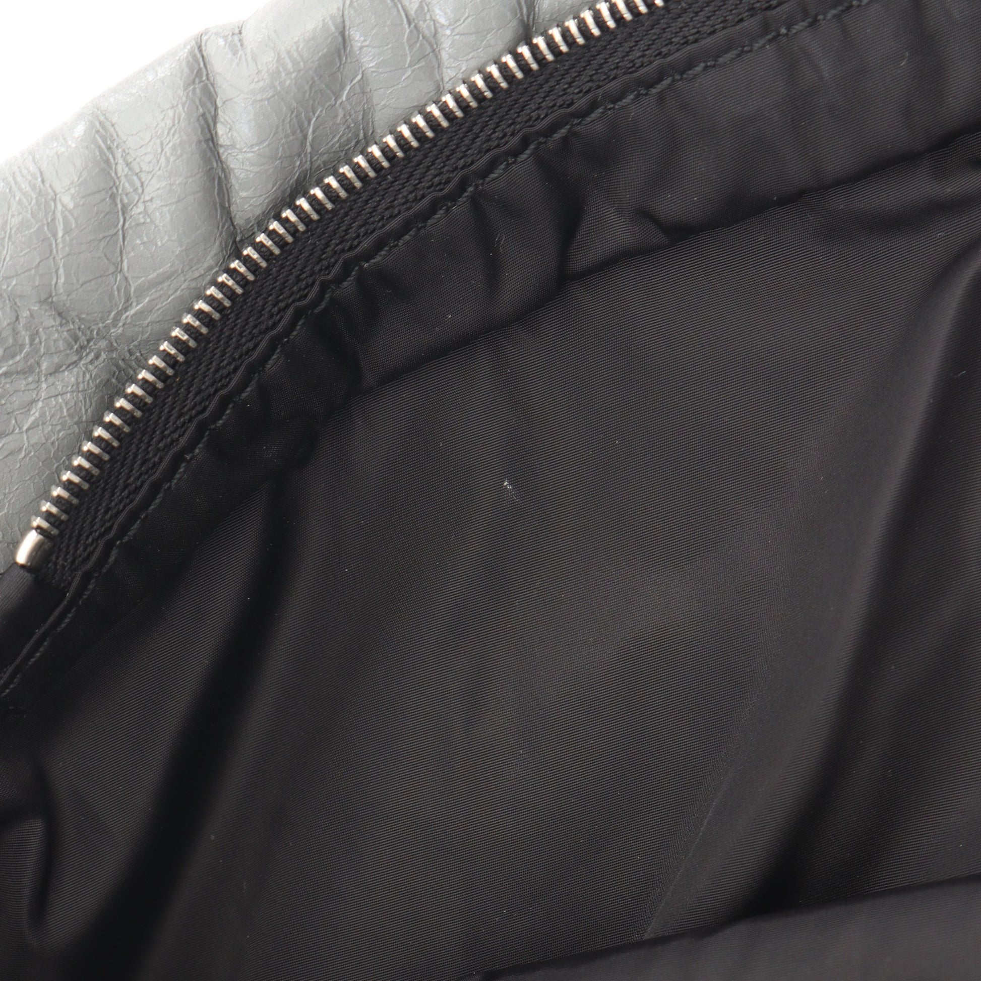 ショッパー ダストバッグ ショルダーバッグ レザー グレー バレンシアガ バッグ BALENCIAGA