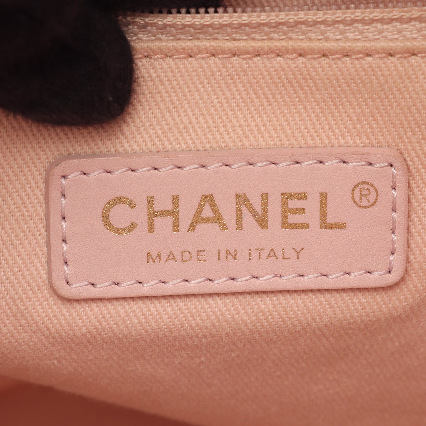 ドーヴィル チェーンショルダーバッグ ストロー レザー ライトピンク ゴールド金具 シャネル バッグ CHANEL