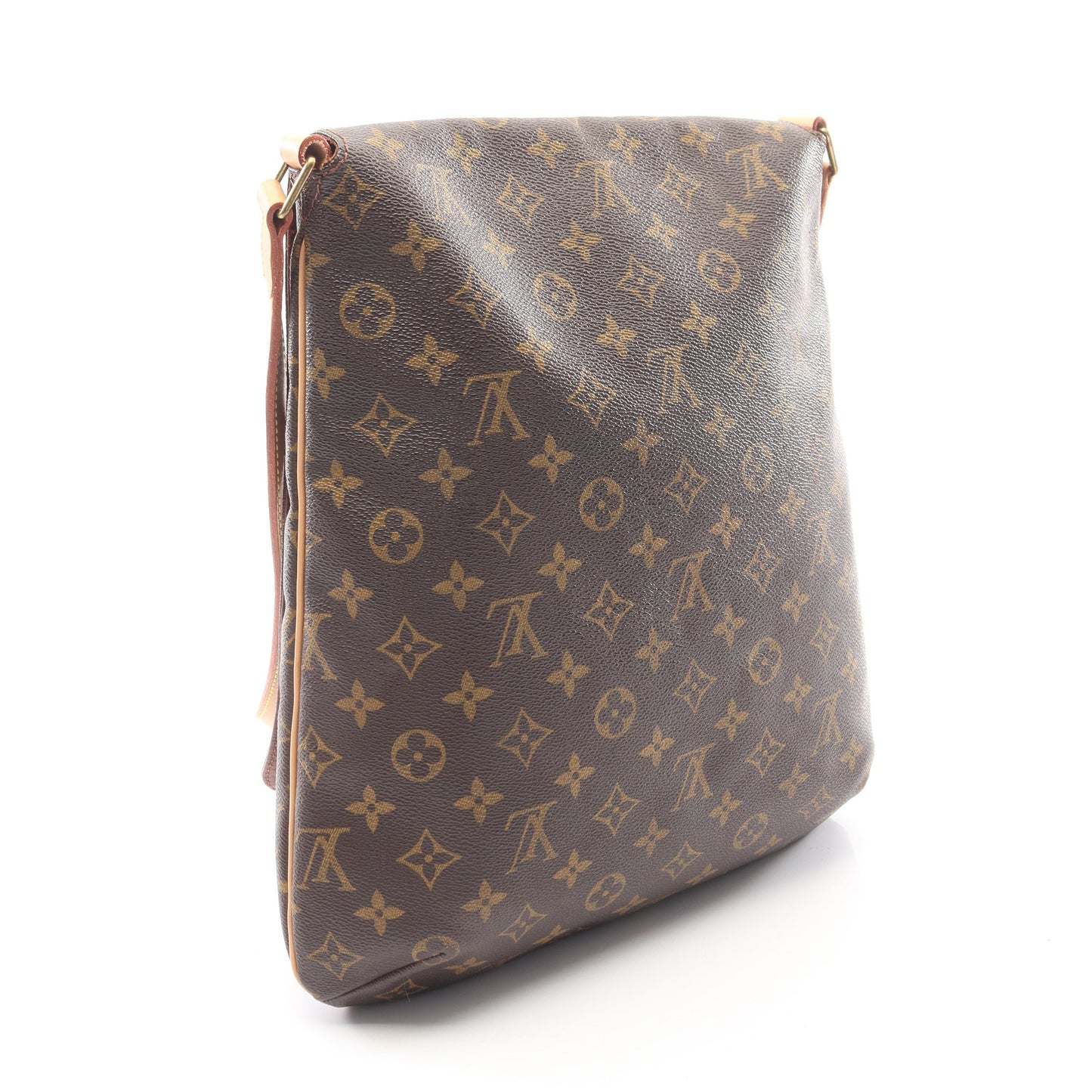 ミュゼット モノグラム ショルダーバッグ PVC レザー ブラウン ルイヴィトン バッグ LOUIS VUITTON