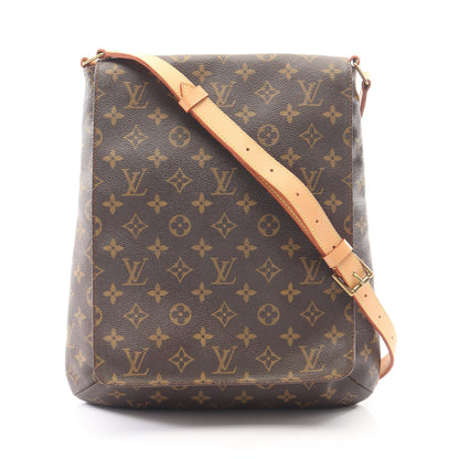 ミュゼット モノグラム ショルダーバッグ PVC レザー ブラウン ルイヴィトン バッグ LOUIS VUITTON