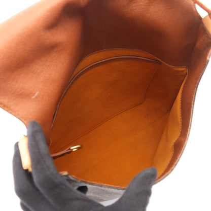 ミュゼット モノグラム ショルダーバッグ PVC レザー ブラウン ルイヴィトン バッグ LOUIS VUITTON