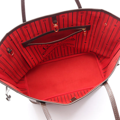 ネヴァーフルMM ダミエエベヌ ショルダーバッグ トートバッグ PVC レザー ブラウン ルイヴィトン バッグ LOUIS VUITTON