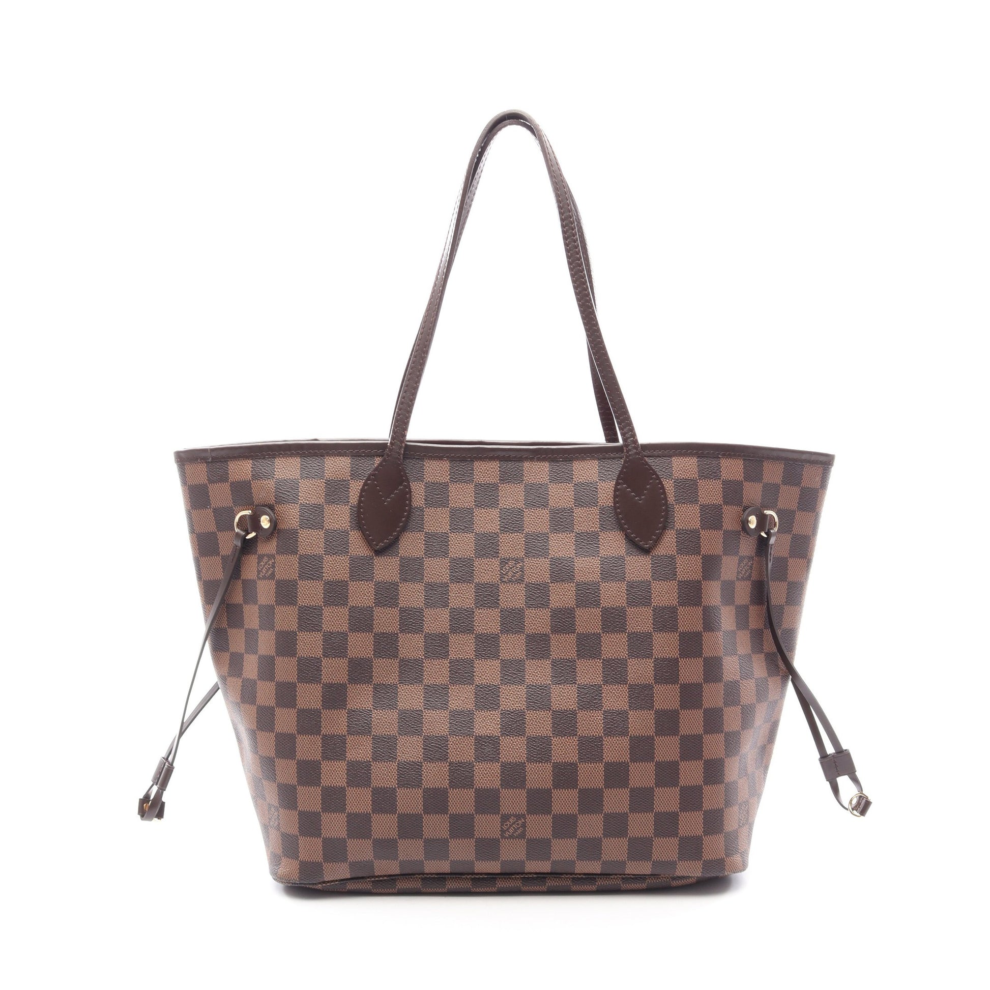 ネヴァーフルMM ダミエエベヌ ショルダーバッグ トートバッグ PVC レザー ブラウン ルイヴィトン バッグ LOUIS VUITTON