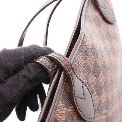 ネヴァーフルMM ダミエエベヌ ショルダーバッグ トートバッグ PVC レザー ブラウン ルイヴィトン バッグ LOUIS VUITTON