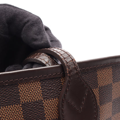 ネヴァーフルMM ダミエエベヌ ショルダーバッグ トートバッグ PVC レザー ブラウン ルイヴィトン バッグ LOUIS VUITTON