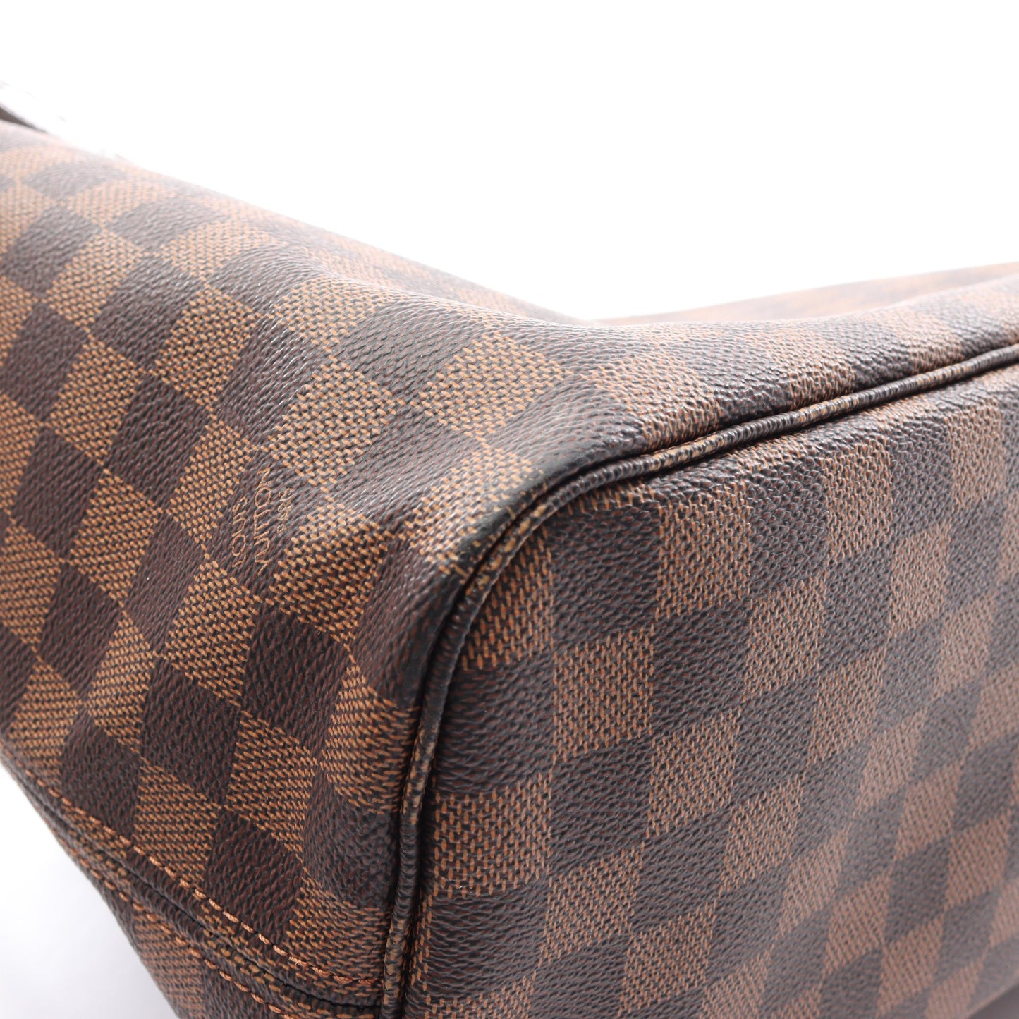 ネヴァーフルMM ダミエエベヌ ショルダーバッグ トートバッグ PVC レザー ブラウン ルイヴィトン バッグ LOUIS VUITTON