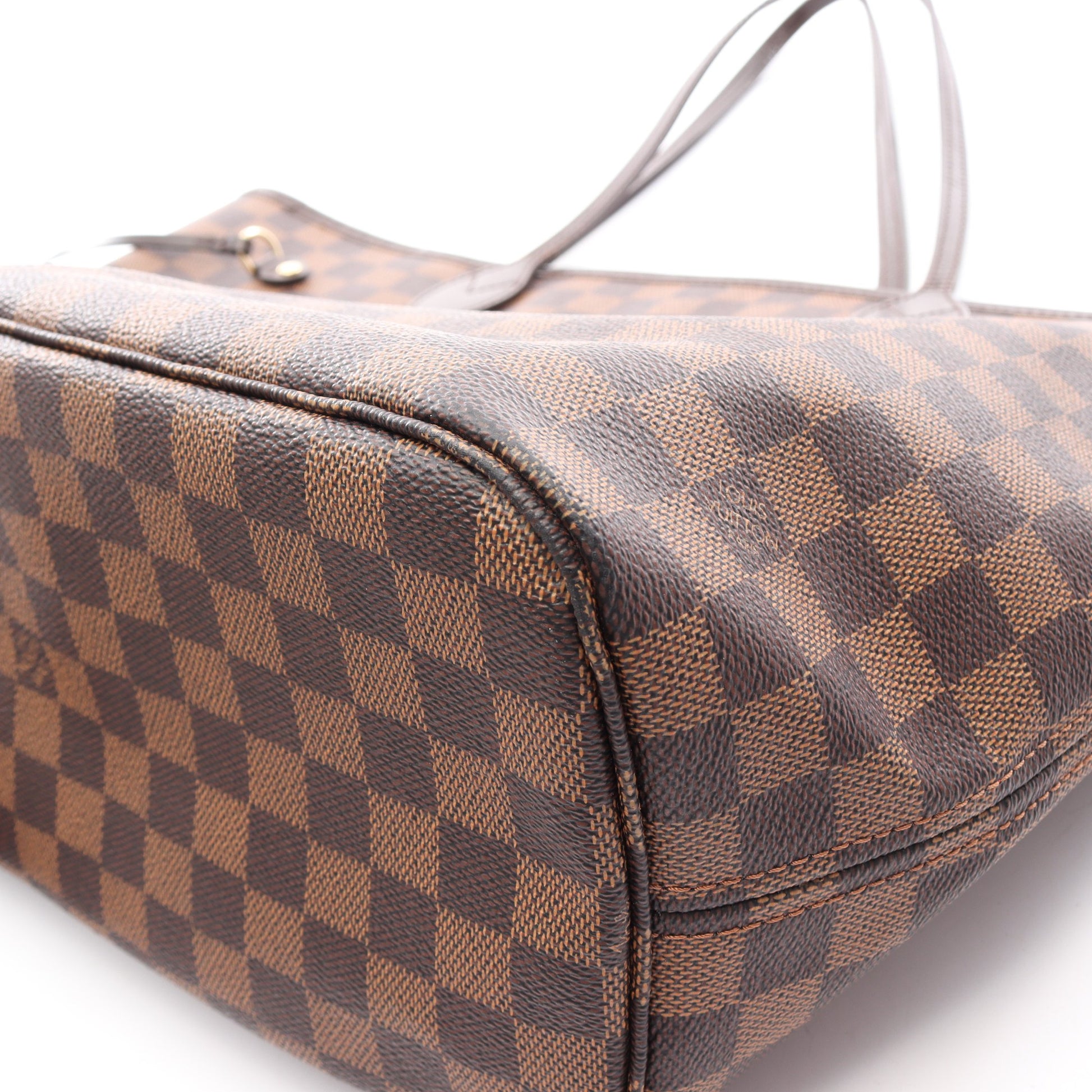 ネヴァーフルMM ダミエエベヌ ショルダーバッグ トートバッグ PVC レザー ブラウン ルイヴィトン バッグ LOUIS VUITTON